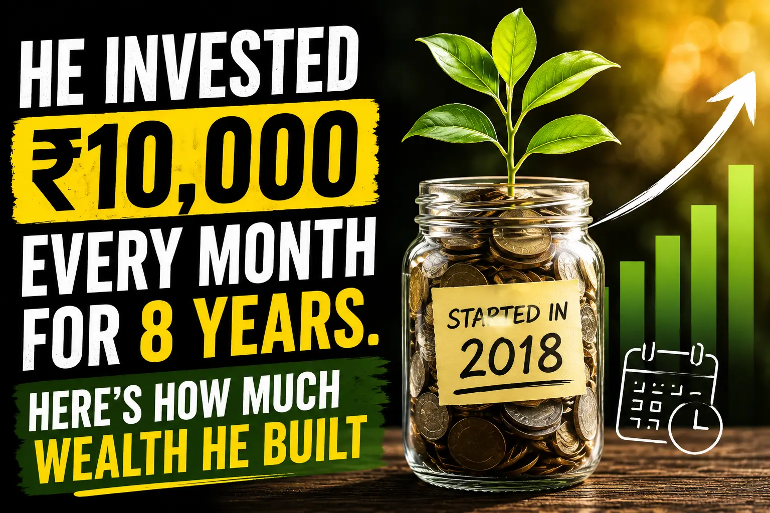 He Invested ₹10,000 Every Month for 8 Years